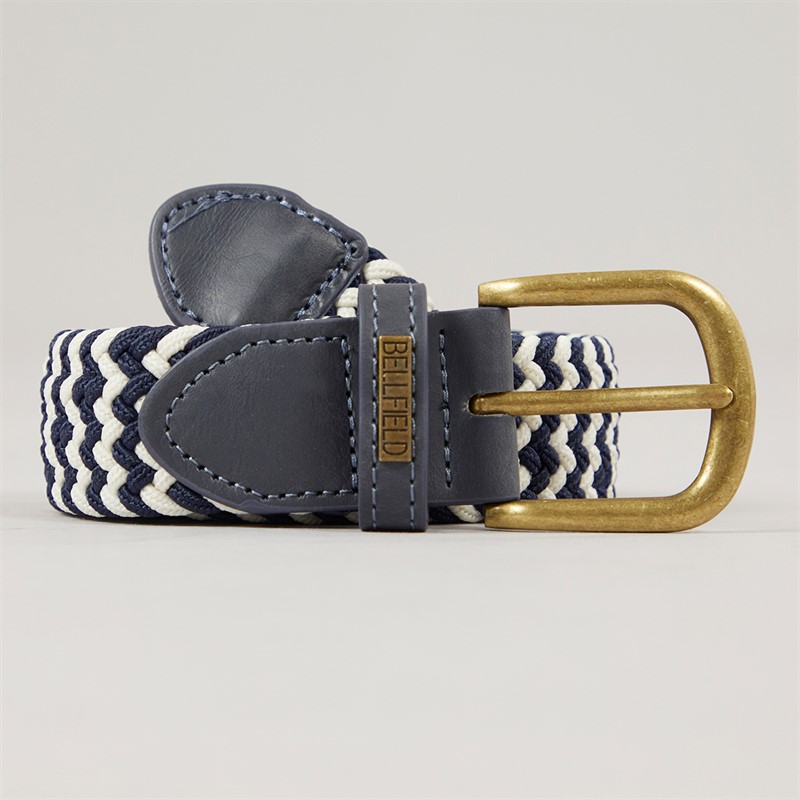 Bellfield Mens Stretch Belt Multi woven - Size L