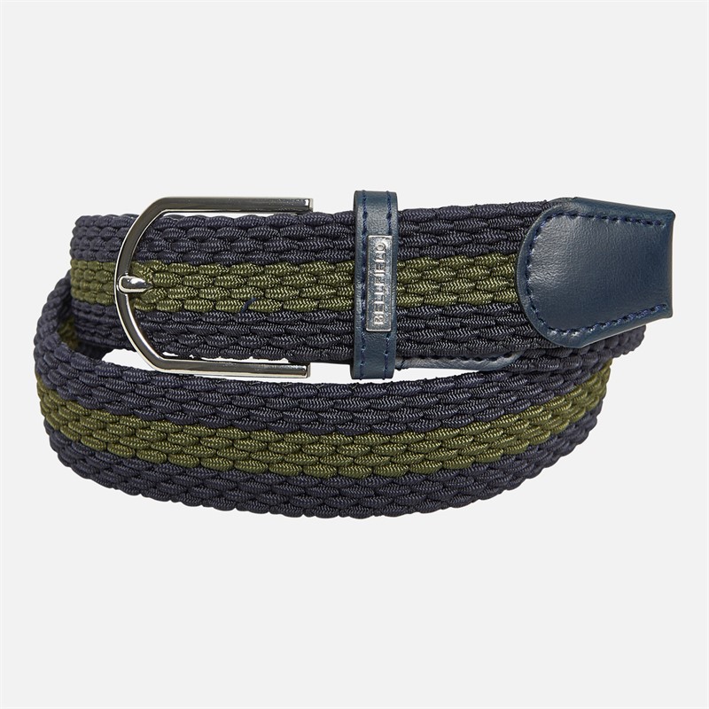 Bellfield Mens Belt Blue/Green
