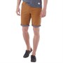Bellfield Mens Chambray Turn Up Chino Shorts Tobacco