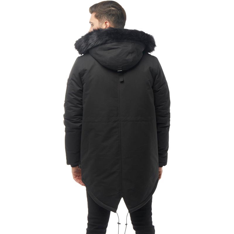 Homme Bellfield Nimrod Veste Parka Noir WEDYe2bH9I