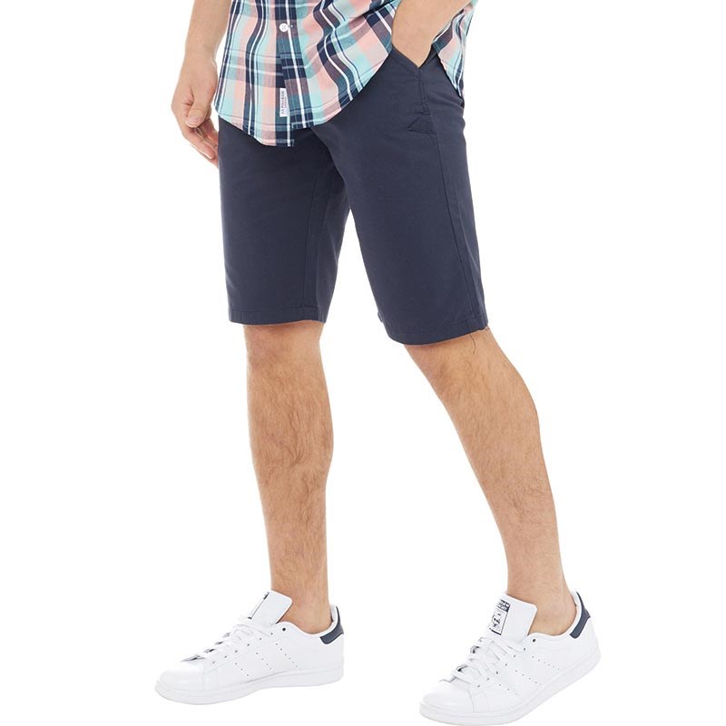 Buy Bellfield Mens Chino Shorts Navy