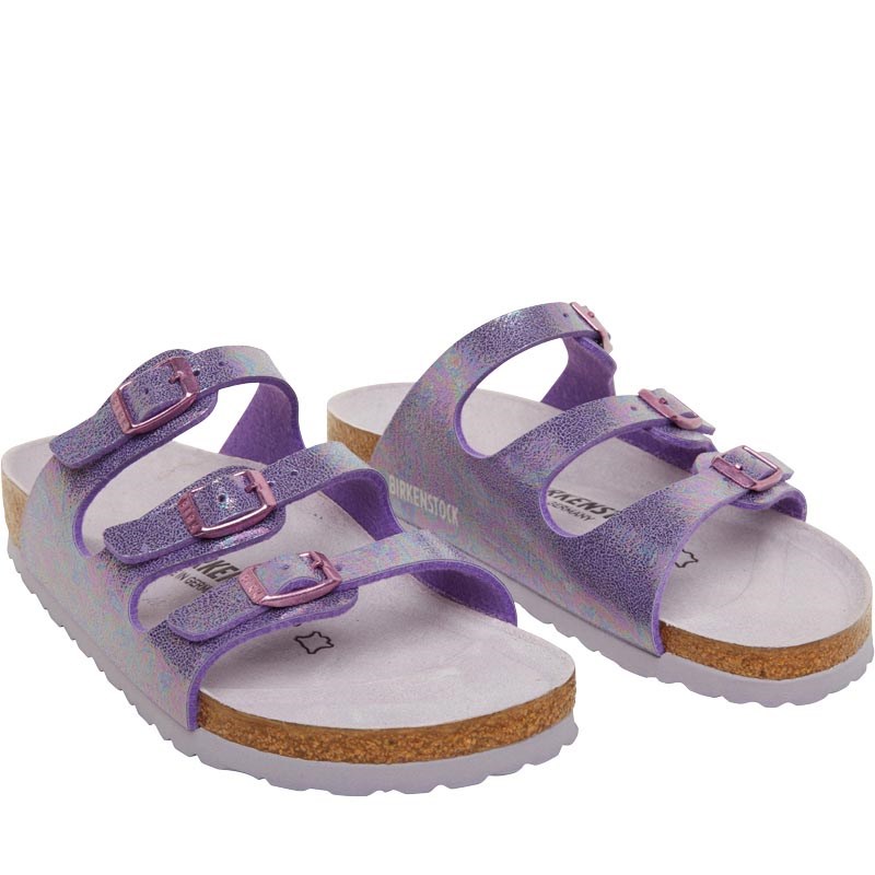 Buy Birkenstock Junior Girls Florida BirkoFlor Sandal Reflection Lilac