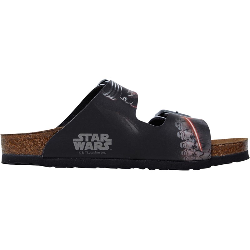 Buy Birkenstock Infant Boys Arizona BirkoFlor Narrow Fit Sandals Kylo Ren Black