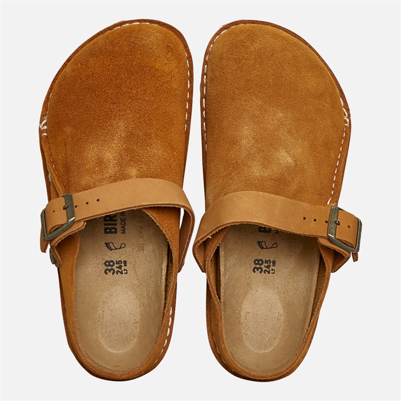 Birkenstock Lutry Premium Ankle Strap Clogs Mink