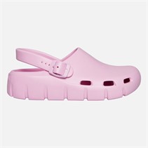 Birkenstock Girls Birki Flow Ankle Strap Clogs Fondant Pink