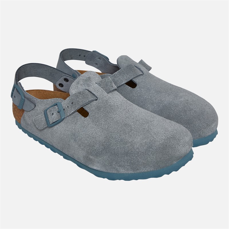 Birkenstock Tokio Ankle Strap Clogs Basalt Gray