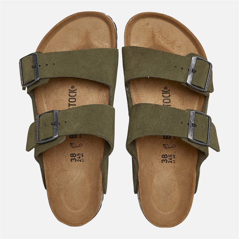 Birkenstock Womens Arizona Dual Strap Sandals Thyme