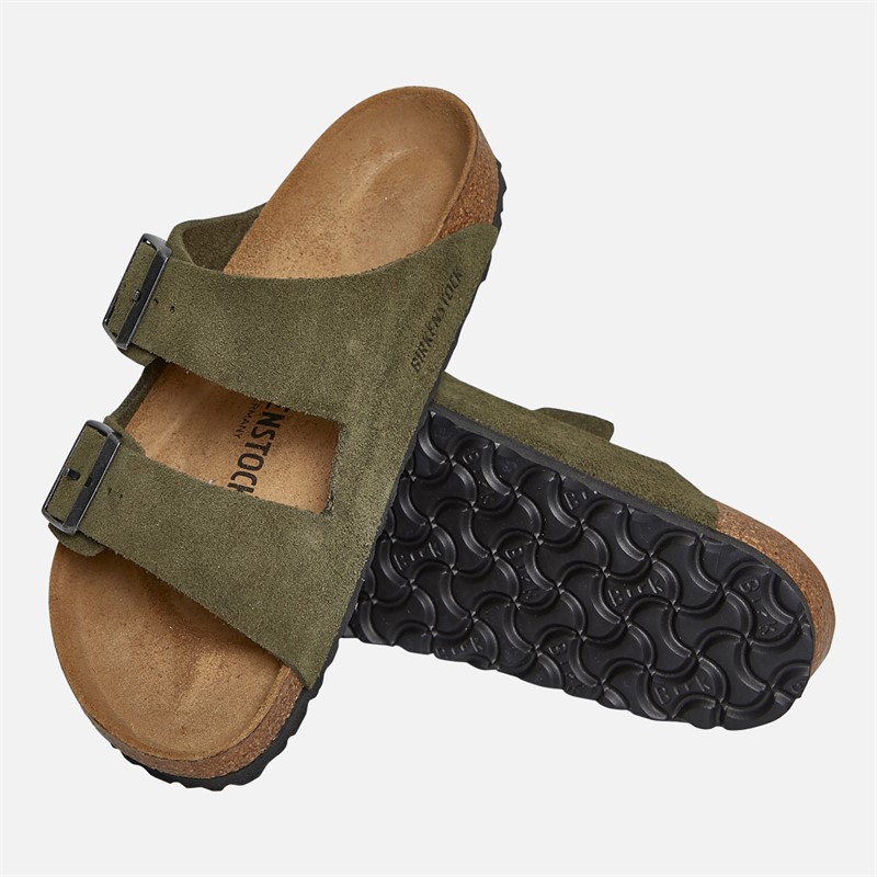 Birkenstock Womens Arizona Dual Strap Sandals Thyme