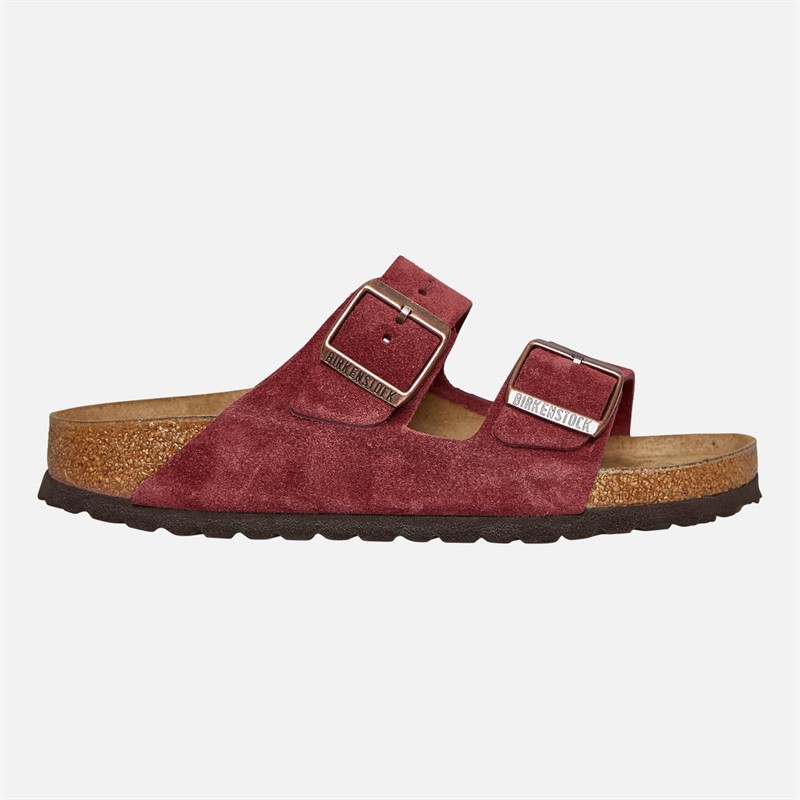 Birkenstock Womens Arizona Dual Strap Sandals Zinfandel