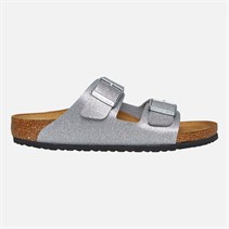 Birkenstock Girls Arizona Dual Strap Sandals Sparkling Silver