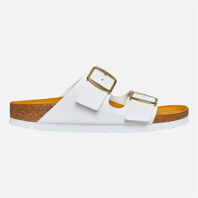 Birkenstock Womens Arizona Dual Strap Sandals White