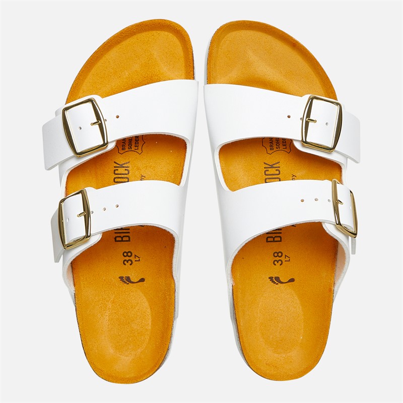 Birkenstock Womens Arizona Dual Strap Sandals White