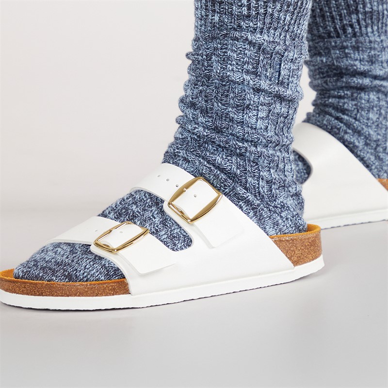 Birkenstock Womens Arizona Dual Strap Sandals White