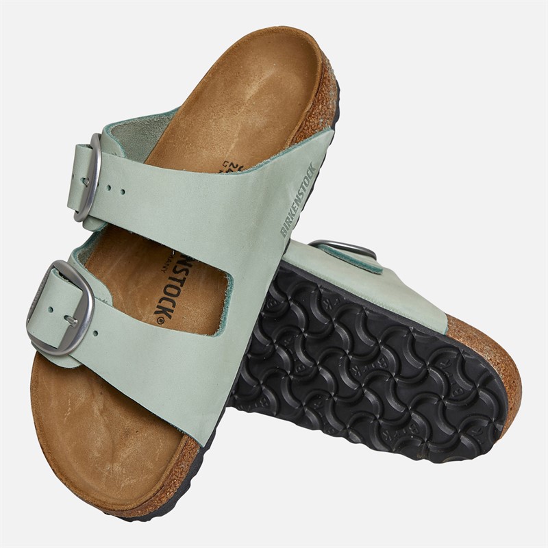 Birkenstock Womens Arizona Big Buckle Dual Strap Sandals Pure Sage
