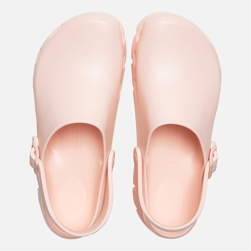 Birkenstock Womens Birki Flow Ankle Strap Clogs Light Rose