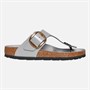 Birkenstock Womens Gizeh Flip Flops Stone Coin