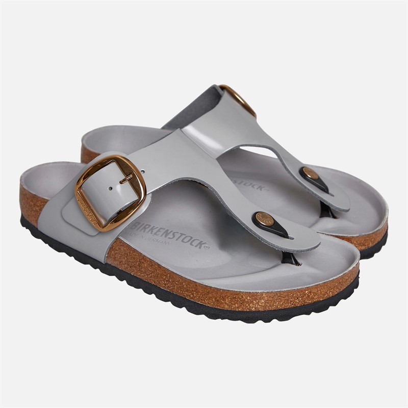 Birkenstock Womens Gizeh Flip Flops Stone Coin