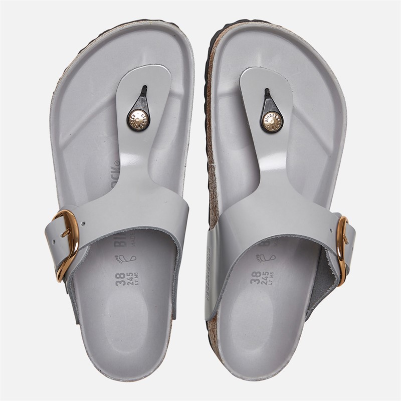 Birkenstock Womens Gizeh Flip Flops Stone Coin