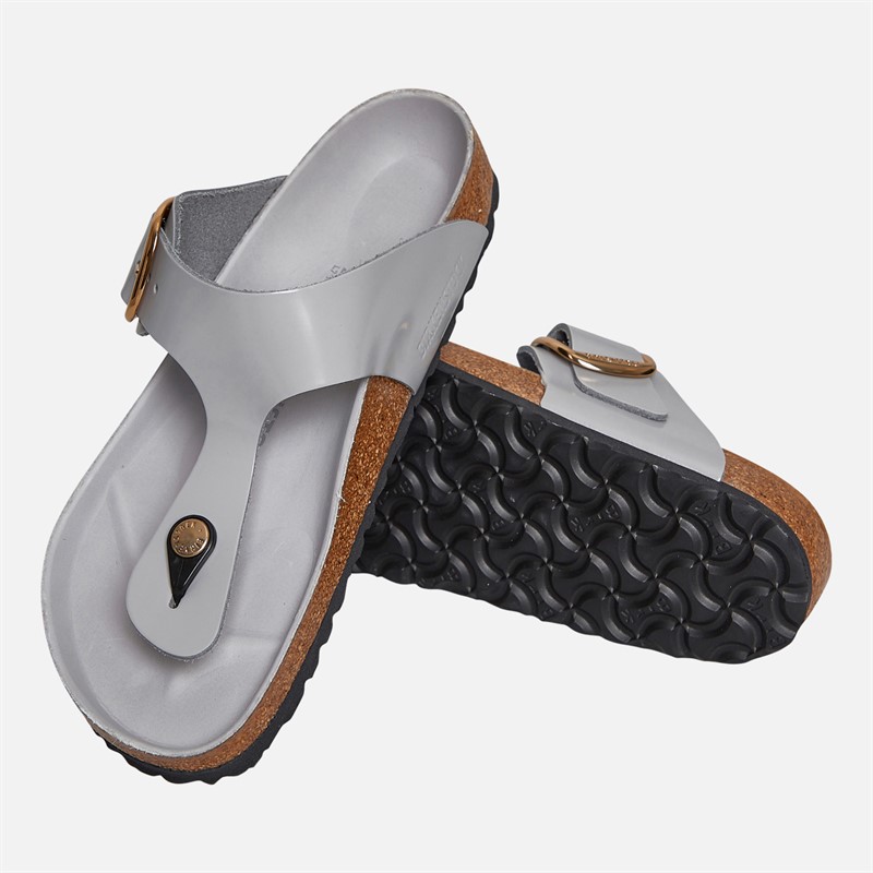 Birkenstock Womens Gizeh Flip Flops Stone Coin