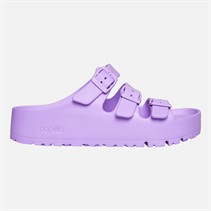 Birkenstock Womens Florida Flex Platform Triple Strap Sandals Crocus