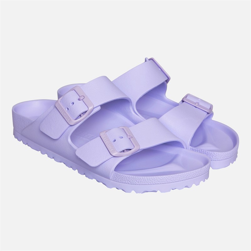 Birkenstock Womens Arizona Dual Strap Sandals Purple Fog