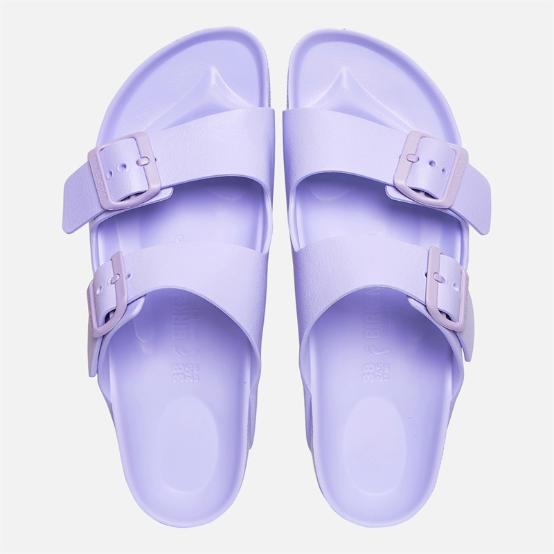 Birkenstock Womens Arizona Dual Strap Sandals Purple Fog