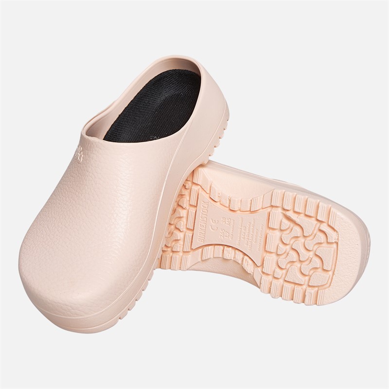 Birkenstock Womens Super Birki PU Clogs Light Rose