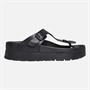 Birkenstock Womens Gizeh Flex Platform Flip Flops Black