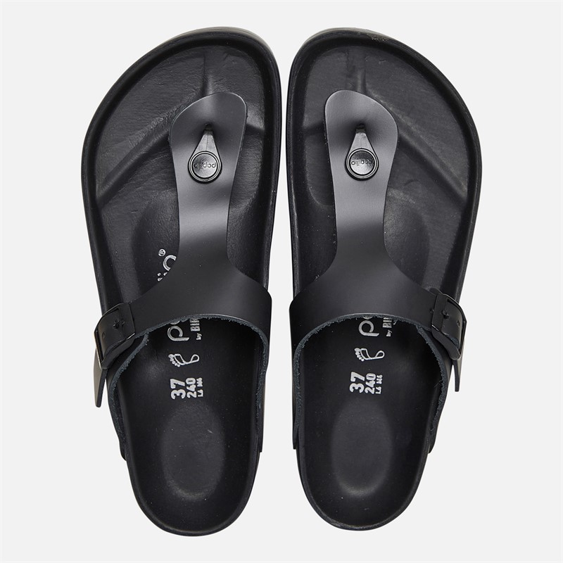 Birkenstock Womens Gizeh Flex Platform Flip Flops Black