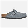 Birkenstock Womens Boston Braided Strap Clogs Basalt Gray