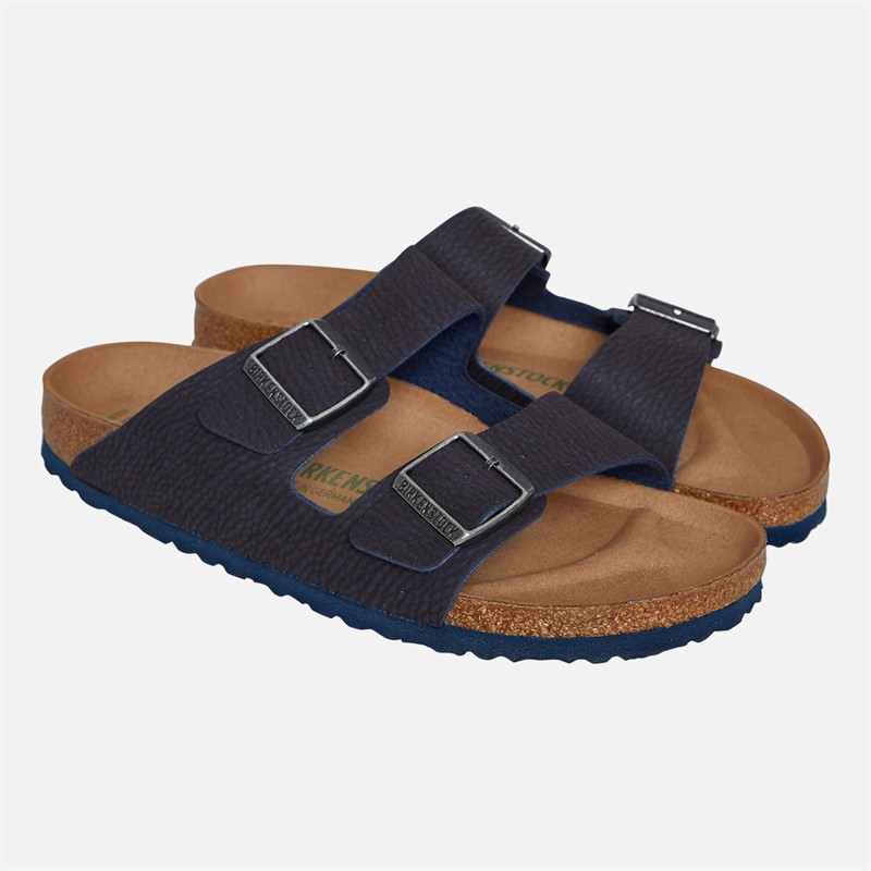 Birkenstock Mens Arizona Dual Strap Sandals Indigo Blue