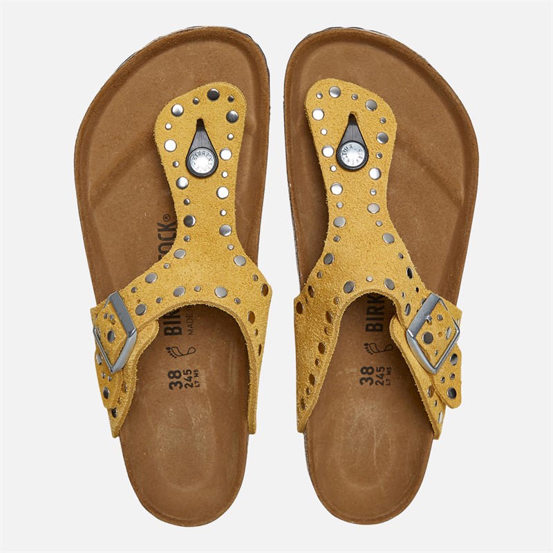 Birkenstock Womens Gizeh Flip Flops Ochre