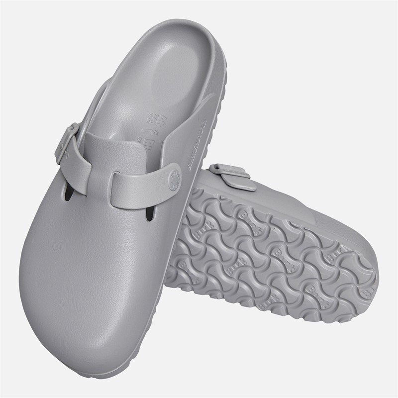 Birkenstock Womens Boston Clogs Stone Coin