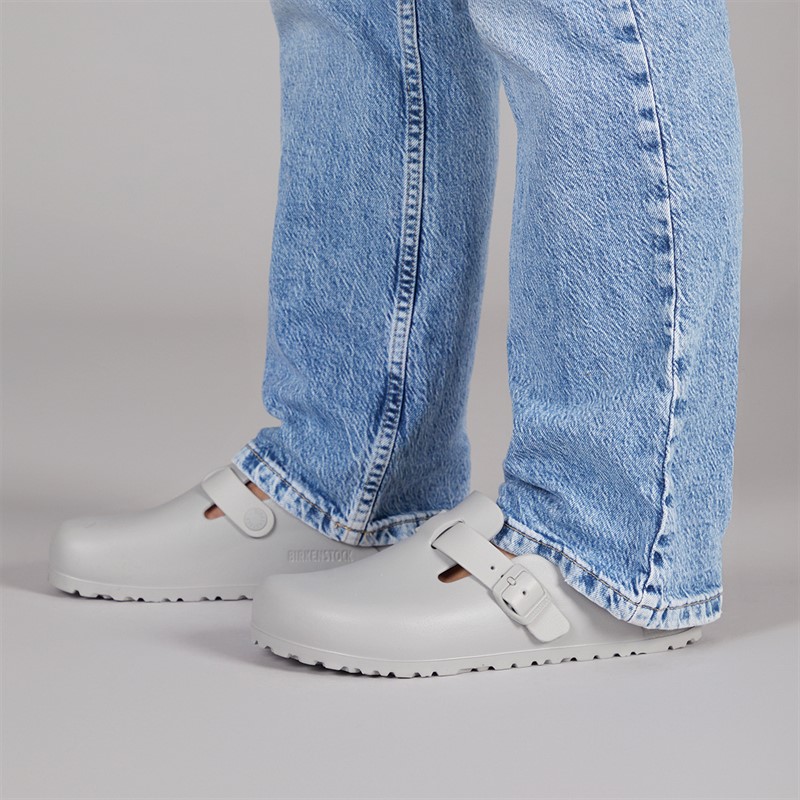 Birkenstock Womens Boston Clogs Stone Coin