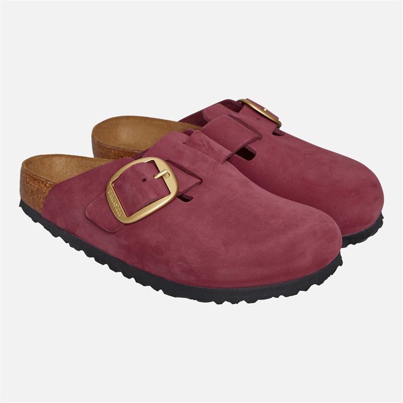 Birkenstock Womens Boston Big Buckle Clogs Berry Crush