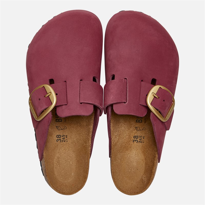 Birkenstock Womens Boston Big Buckle Clogs Berry Crush