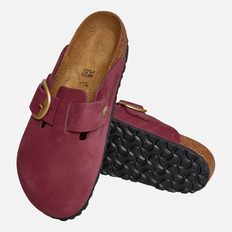 Birkenstock Womens Boston Big Buckle Clogs Berry Crush