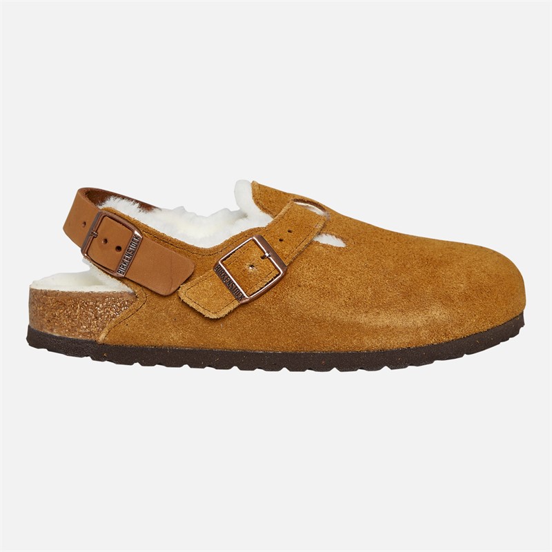 Birkenstock Mens Tokio Shearling Lined Clogs Mink