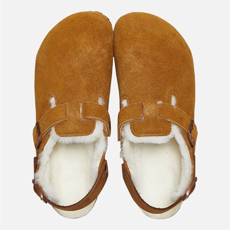 Birkenstock Mens Tokio Shearling Lined Clogs Mink