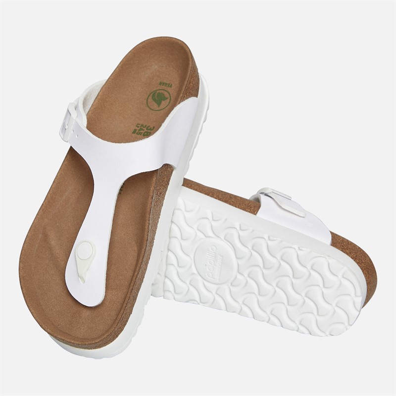 Birkenstock Womens Gizeh Flex Platform Flip Flops White