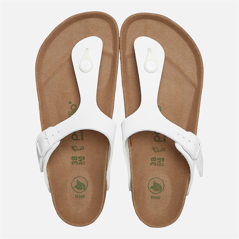 Birkenstock Womens Gizeh Flex Platform Flip Flops White