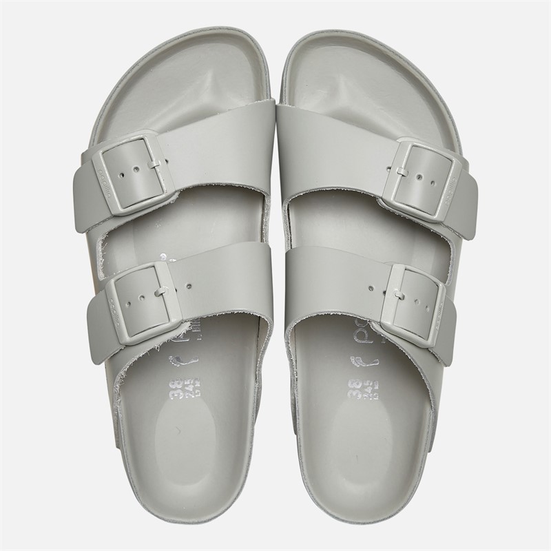 Birkenstock Womens Arizona Flex Platform Dual Strap Sandals Mineral Grey Mineral Gray