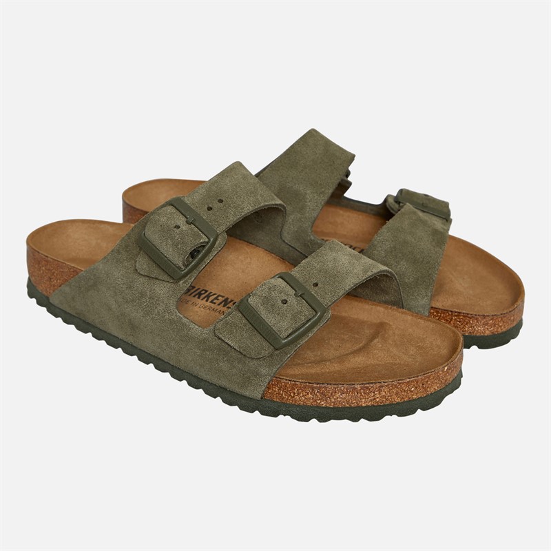 Birkenstock Mens Arizona Dual Strap Sandals Thyme