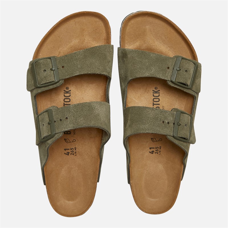 Birkenstock Mens Arizona Dual Strap Sandals Thyme