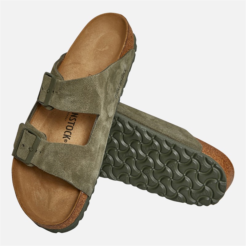 Birkenstock Mens Arizona Dual Strap Sandals Thyme