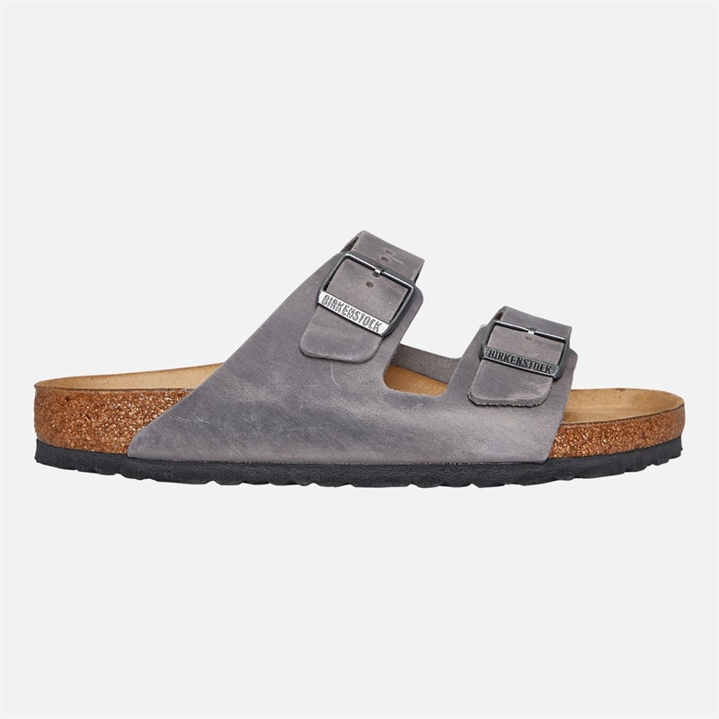 Birkenstock Mens Arizona Dual Strap Sandals Iron