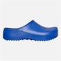 Birkenstock Super Birki PU Fur Lined Clogs Blue