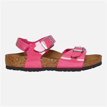 Birkenstock Girls Rio Ankle Strap Sandals Fuchsia Tulip