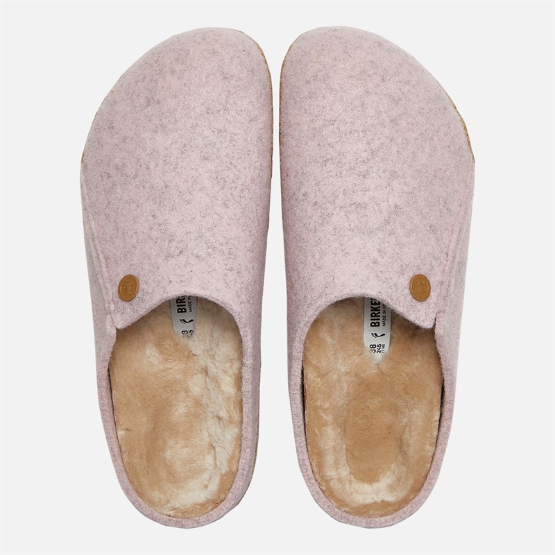 Birkenstock Womens Zermatt Shearling Mules Light Rose