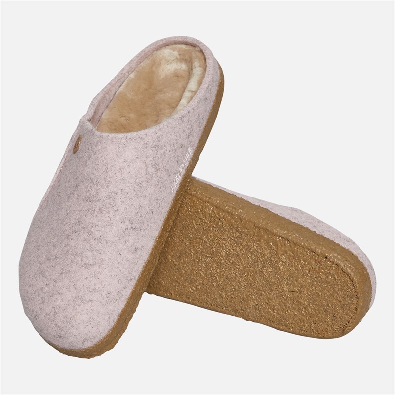 Birkenstock Womens Zermatt Shearling Mules Light Rose